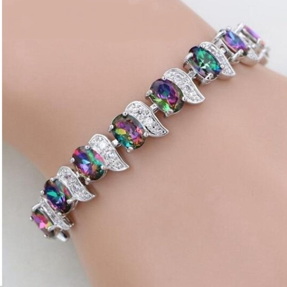 Rainbow Mystic Topaz Bracelet - Picture 1 of 4